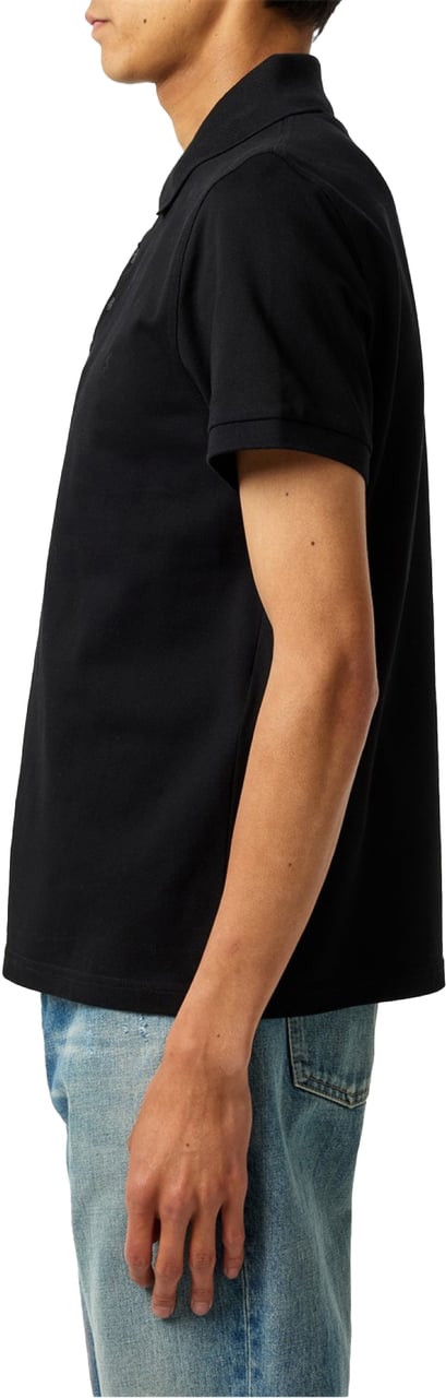 Saint Laurent Cassandre Ysl Logo Polo Shirt Zwart