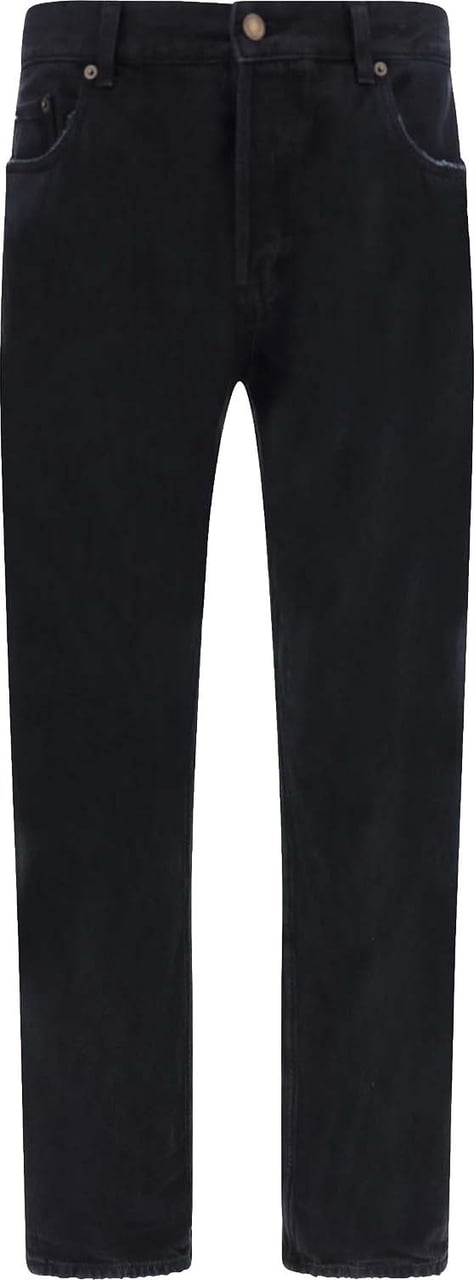 Saint Laurent Saint Laurent Relaxed Straight Jeans Zwart