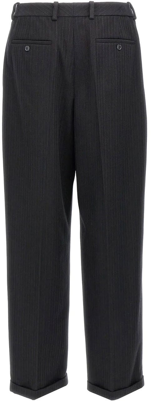 Saint Laurent Saint Laurent Cashmere And Wool Flannel 90'S Striped Pants Divers