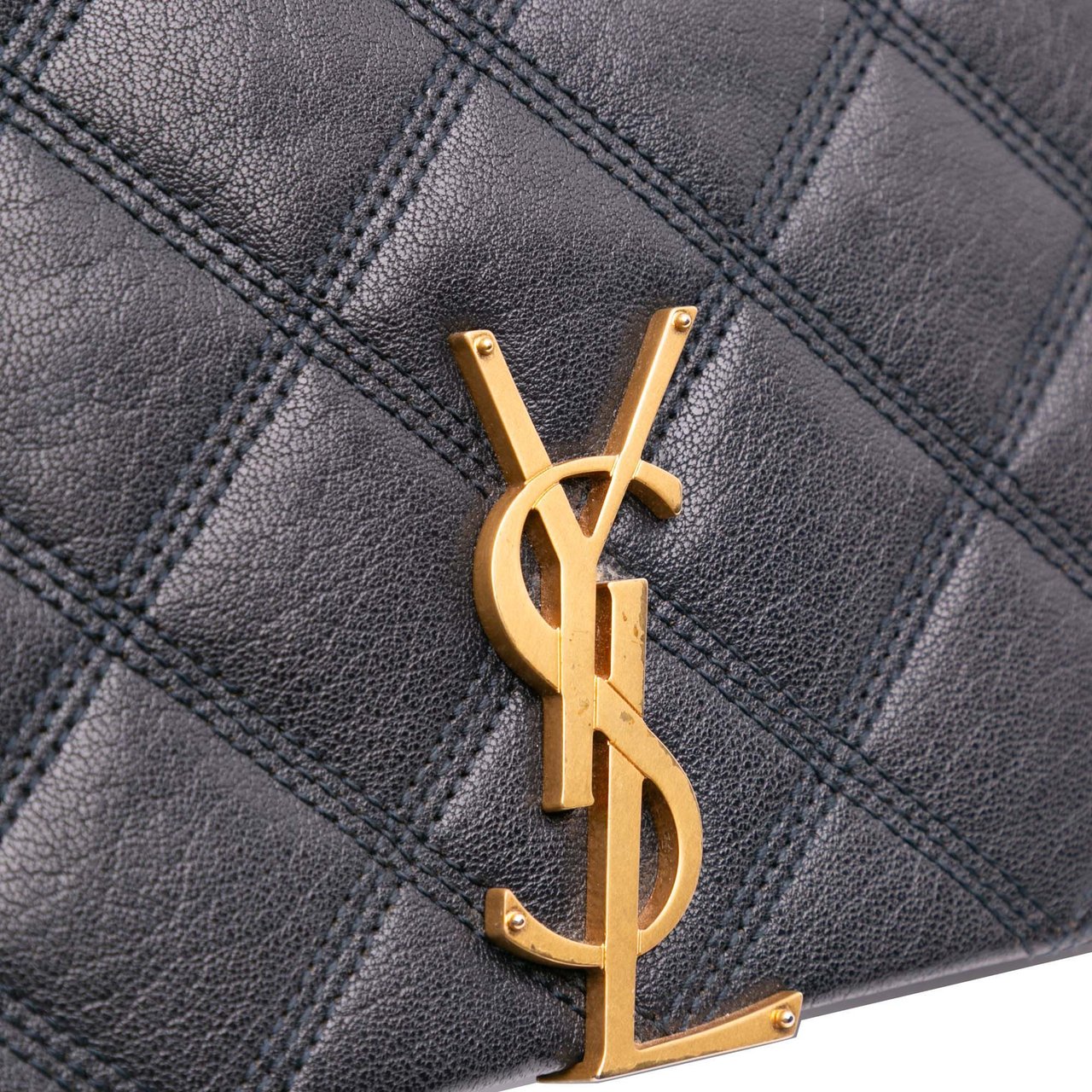 Saint Laurent Mini Quilted Lambskin Becky Chain Shoulder Bag Zwart