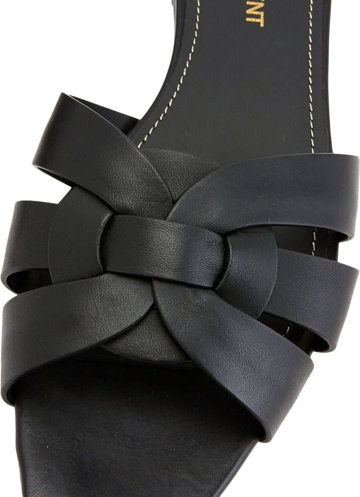 Saint Laurent Sandalo basso Tribute nero Zwart