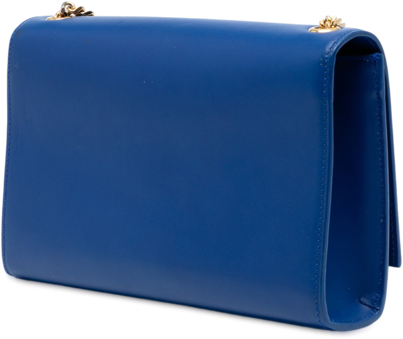 Saint Laurent Medium Smooth Calfskin Monogram Kate Tassel Crossbody Blauw