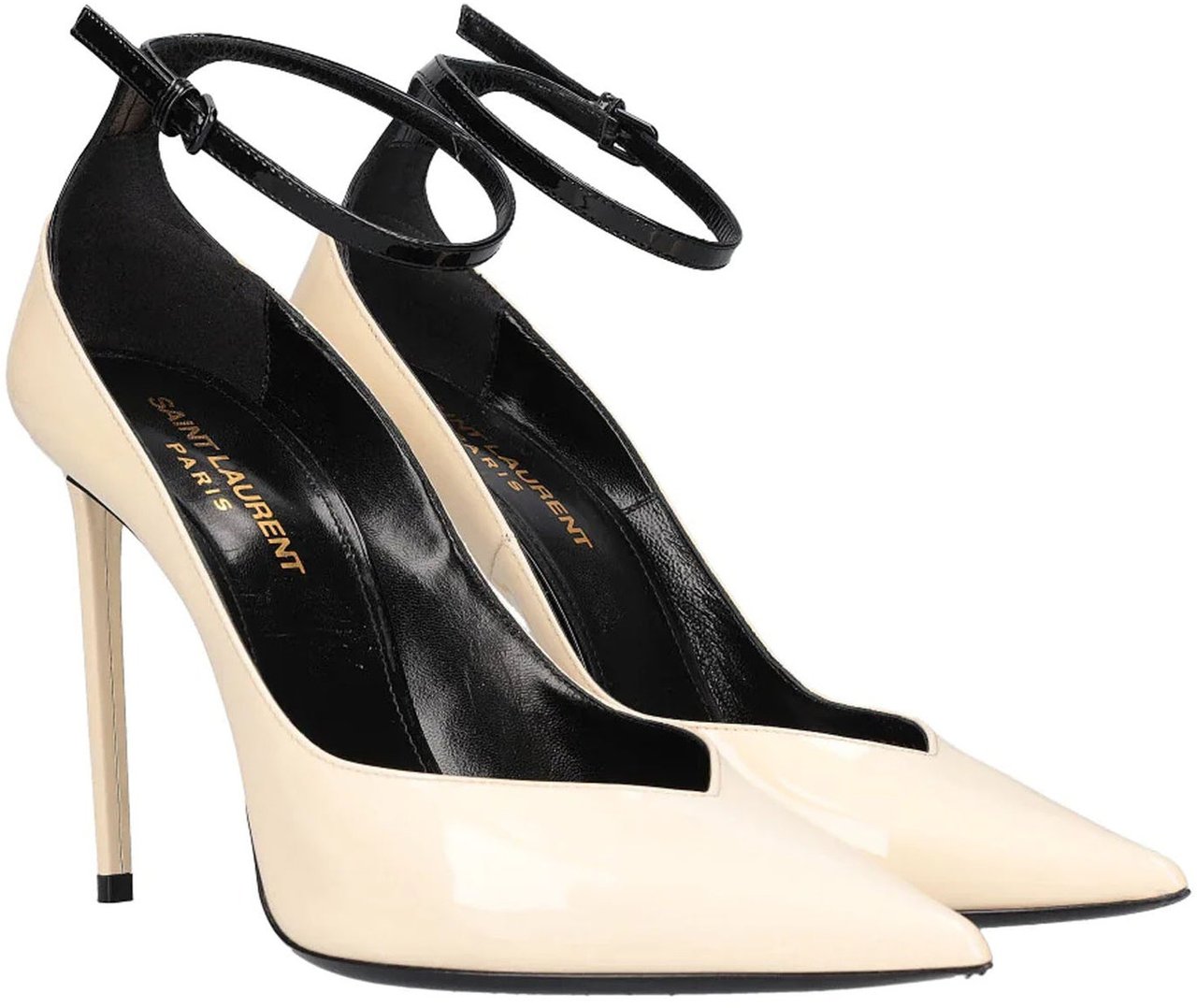 Saint Laurent Saint Laurent Zoe Leather Pumps Wit