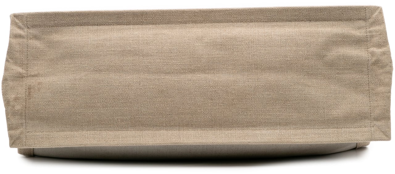 Saint Laurent Canvas Rive Gauche Tote Bruin