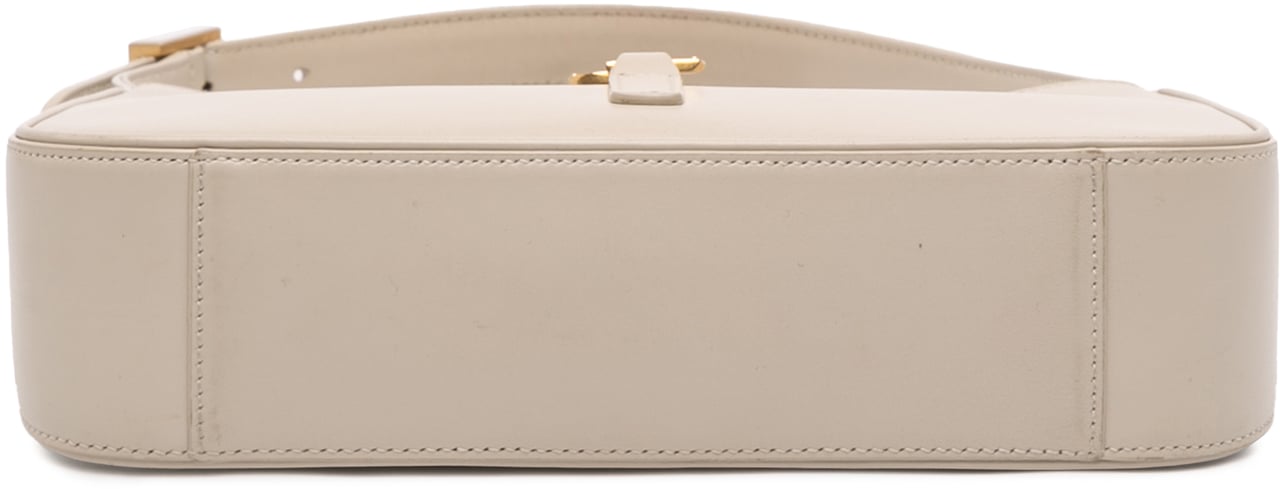 Saint Laurent Smooth Leather Le 5 a 7 Hobo Wit