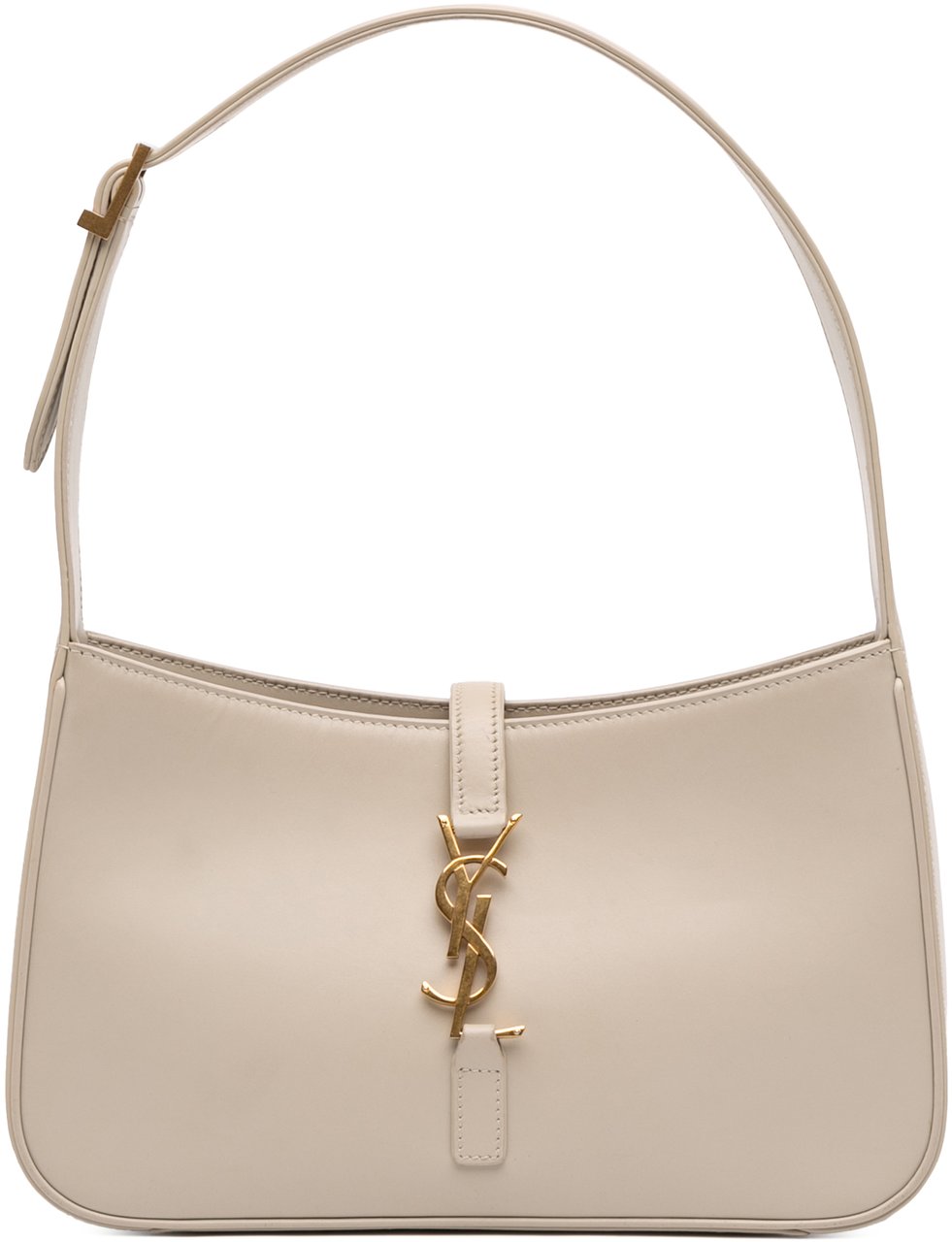 Saint Laurent Smooth Leather Le 5 a 7 Hobo Wit