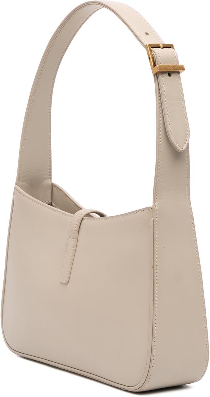 Saint Laurent Smooth Leather Le 5 a 7 Hobo Wit