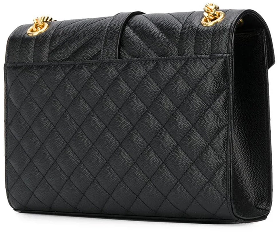 Saint Laurent Envelope Medium Bag Zwart