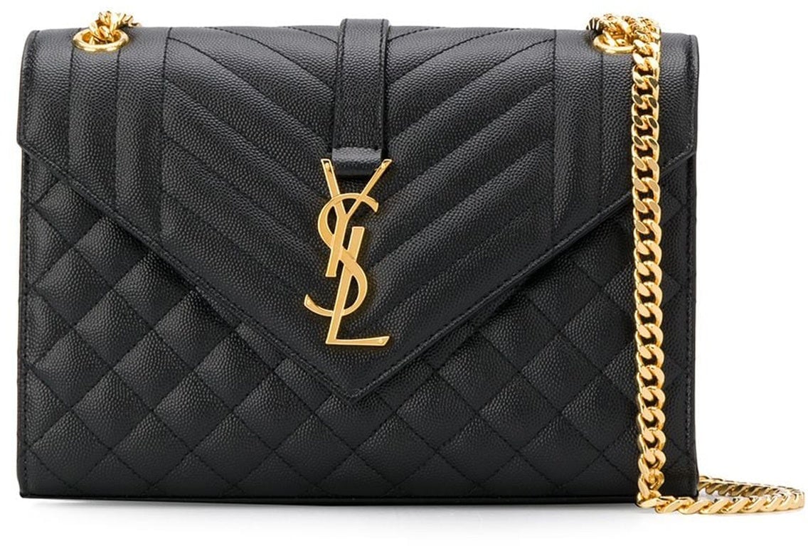 Saint Laurent Saint Laurent Envelope Medium Bag Zwart