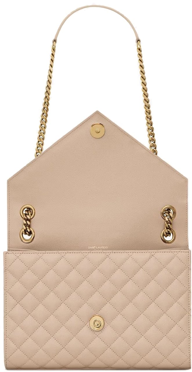 Saint Laurent Envelope Medium Bag Beige