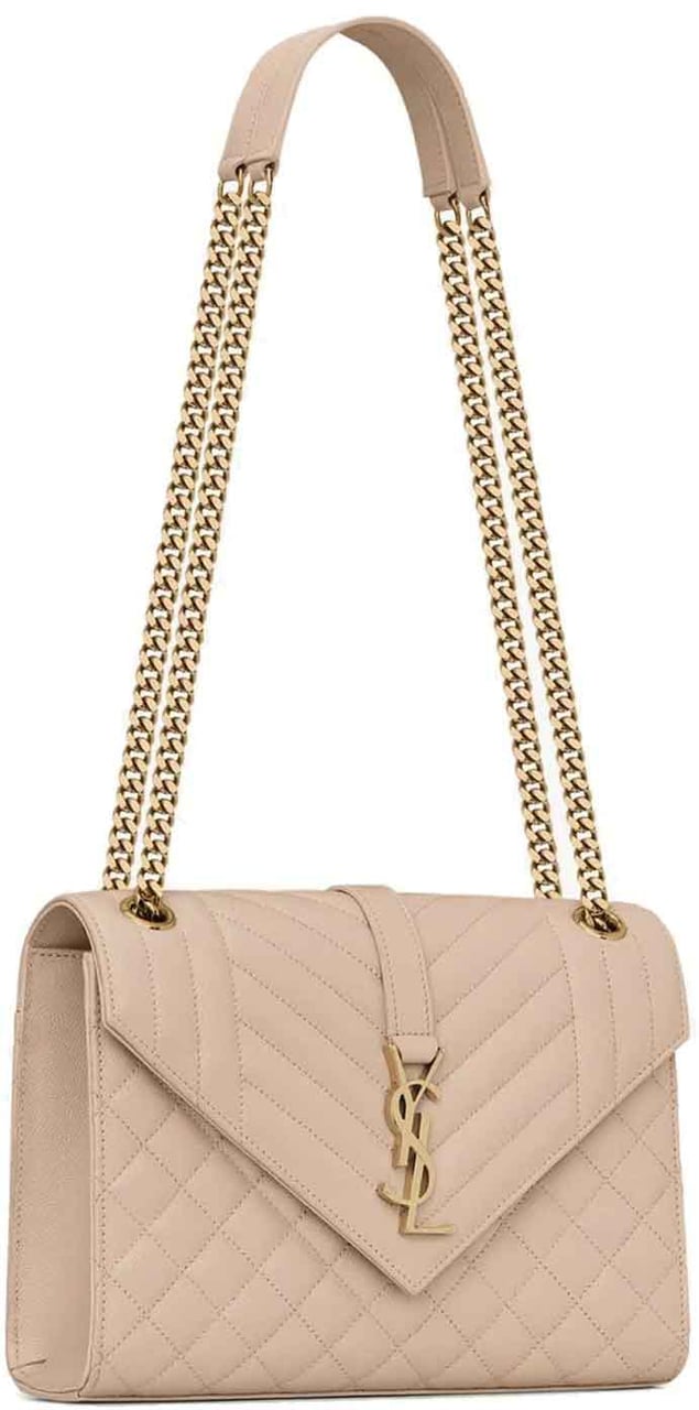 Saint Laurent Saint Laurent Envelope Medium Bag Beige