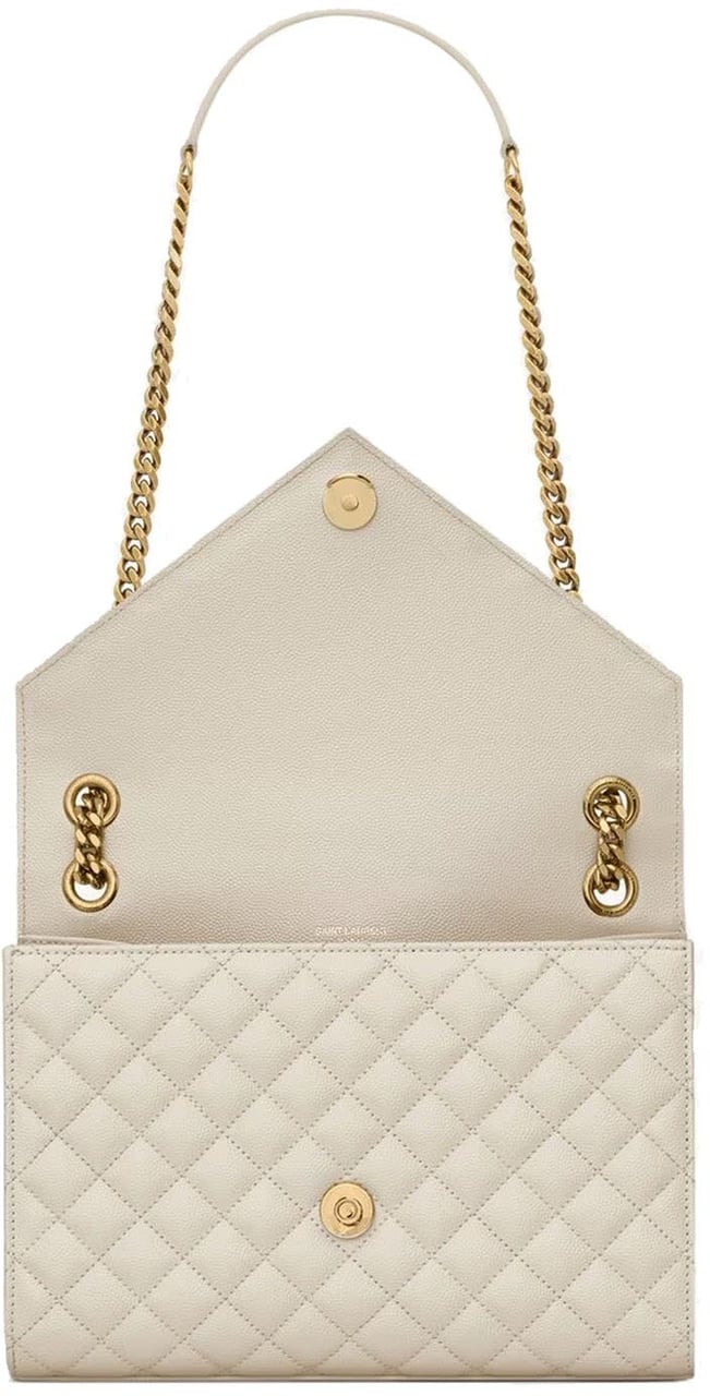 Saint Laurent Saint Laurent Envelope Medium Bag Beige