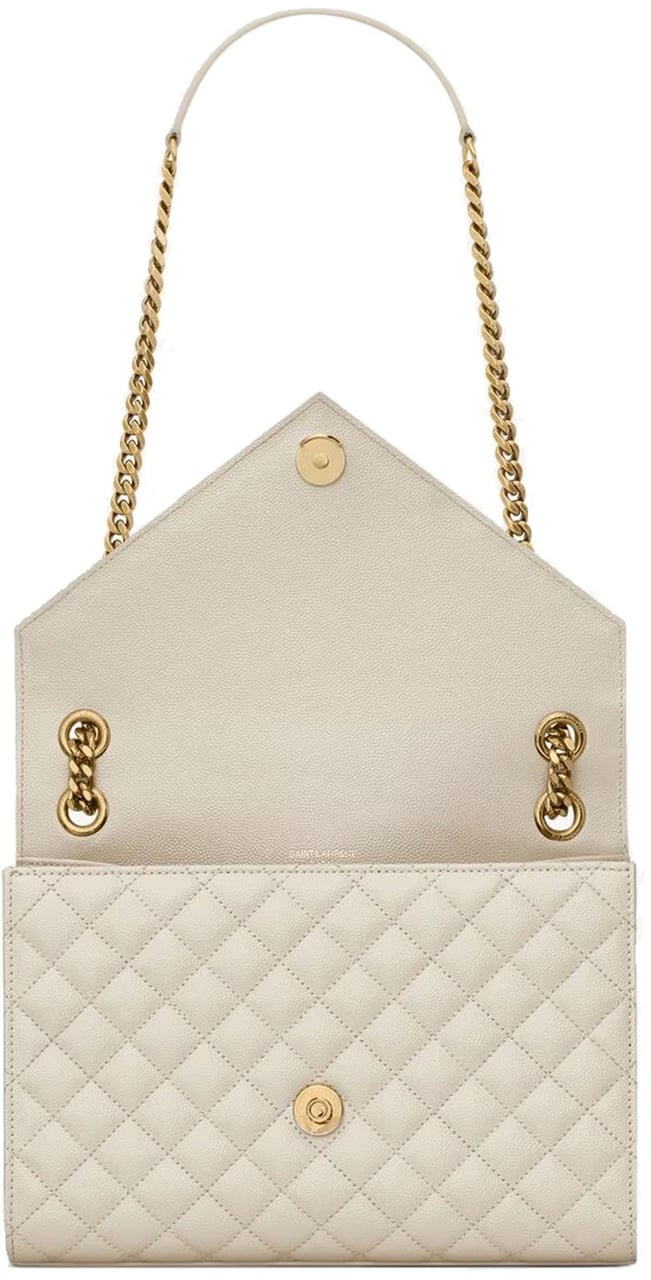 Saint Laurent Envelope Medium Bag Beige