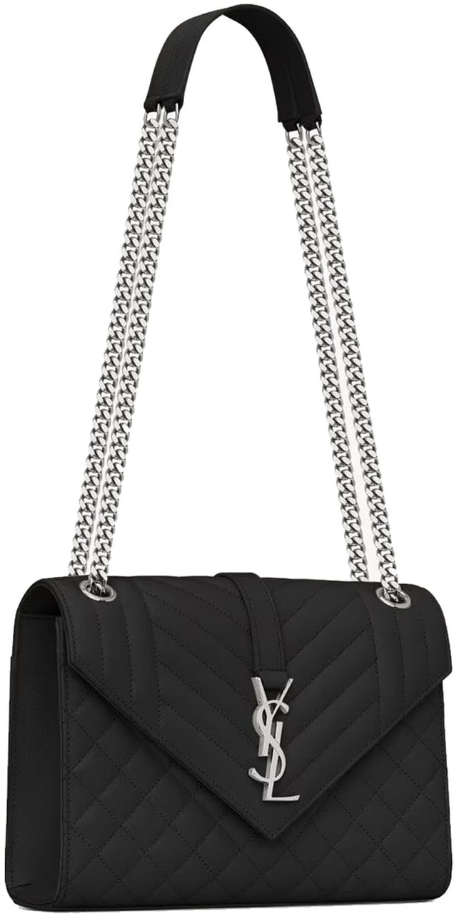 Saint Laurent Envelope Medium Bag Zwart