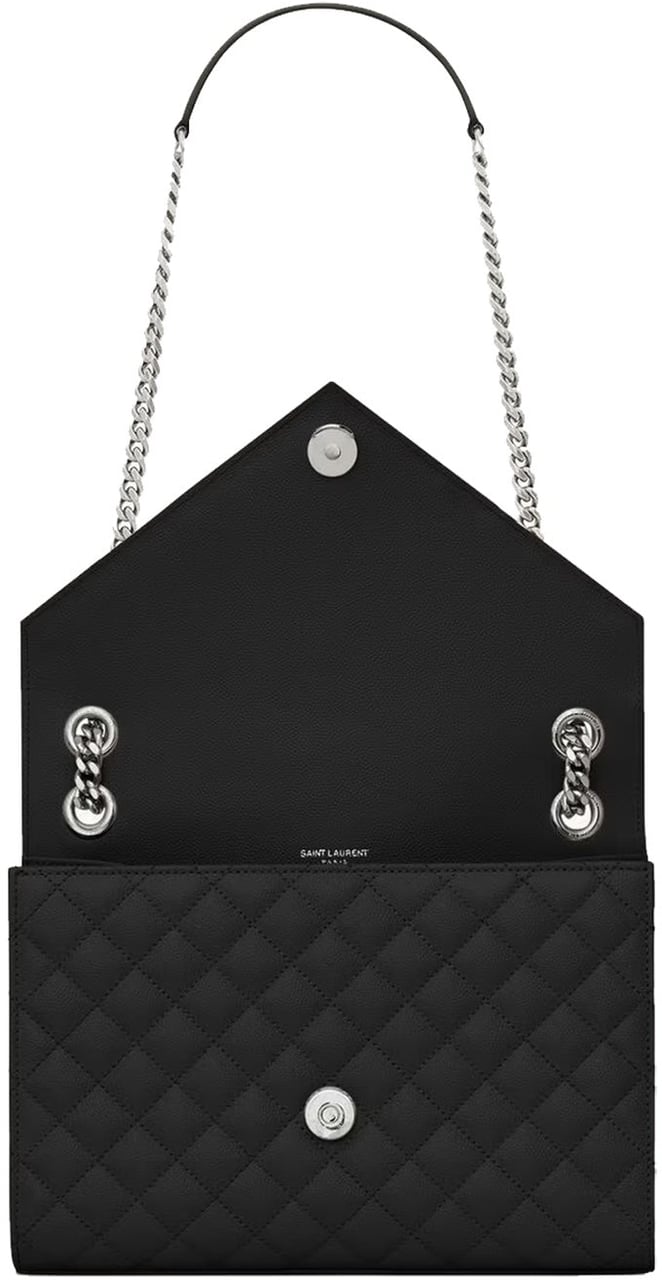 Saint Laurent Envelope Medium Bag Zwart
