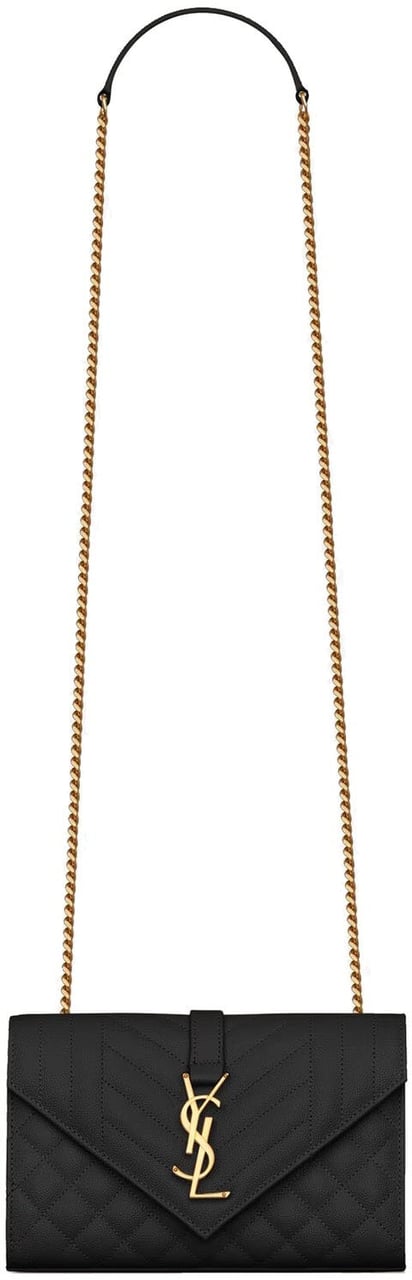 Saint Laurent Saint Laurent Envelope Small Bag Zwart