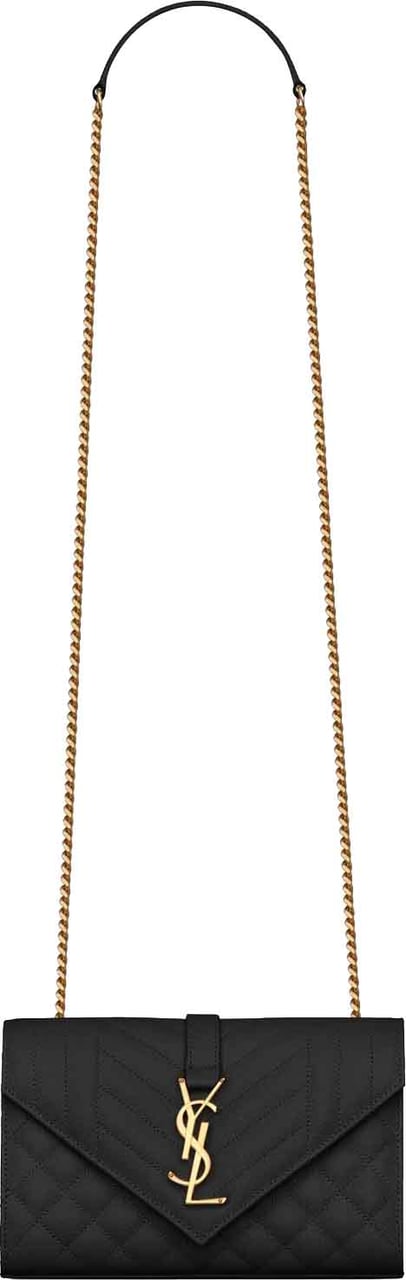 Saint Laurent Envelope Small Bag Zwart