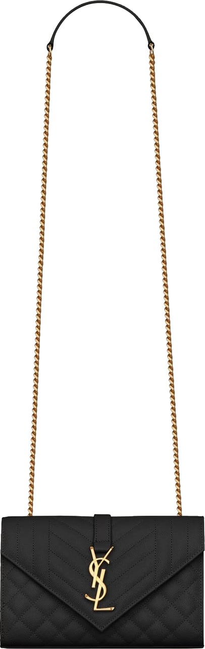 Saint Laurent Envelope Small Bag Zwart