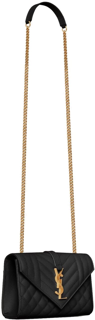 Saint Laurent Envelope Small Bag Zwart