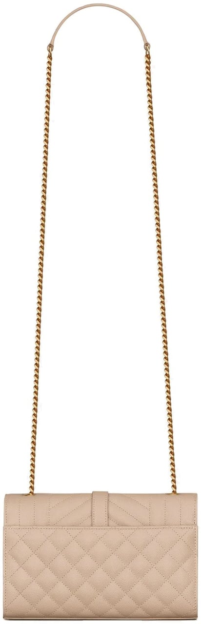 Saint Laurent Envelope Small Bag Beige
