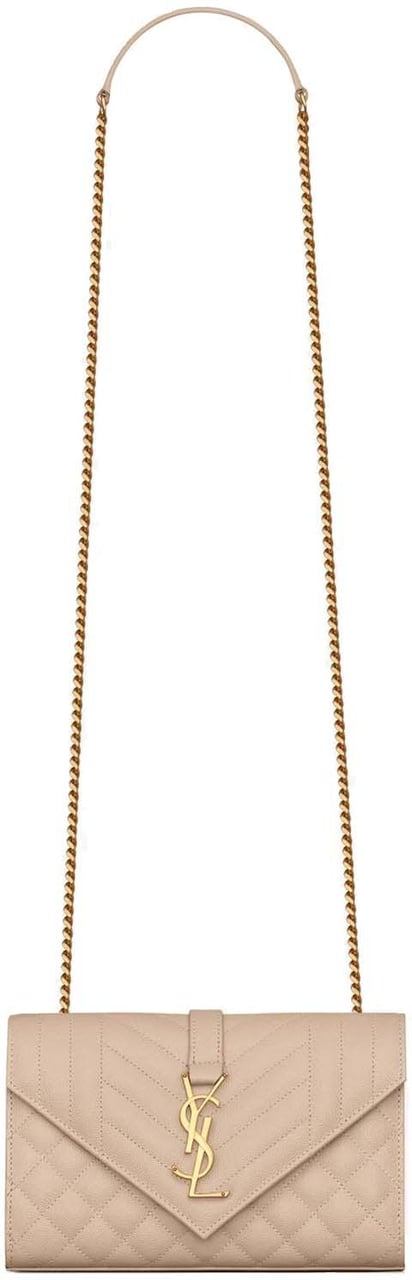 Saint Laurent Saint Laurent Envelope Small Bag Beige