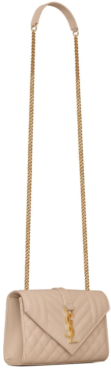 Saint Laurent Envelope Small Bag Beige