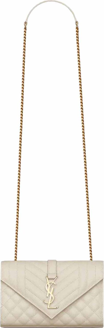 Saint Laurent Saint Laurent Envelope Small Bag Beige