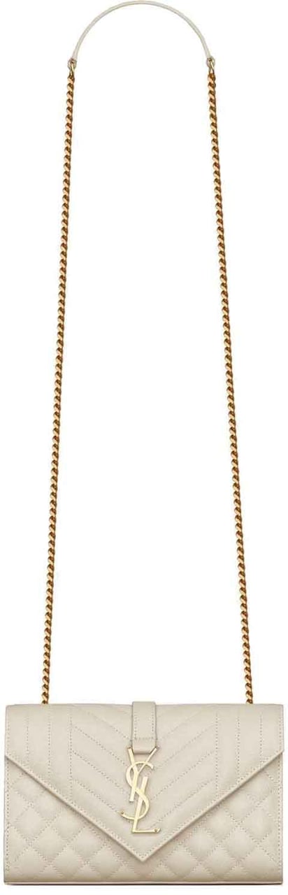 Saint Laurent Saint Laurent Envelope Small Bag Beige