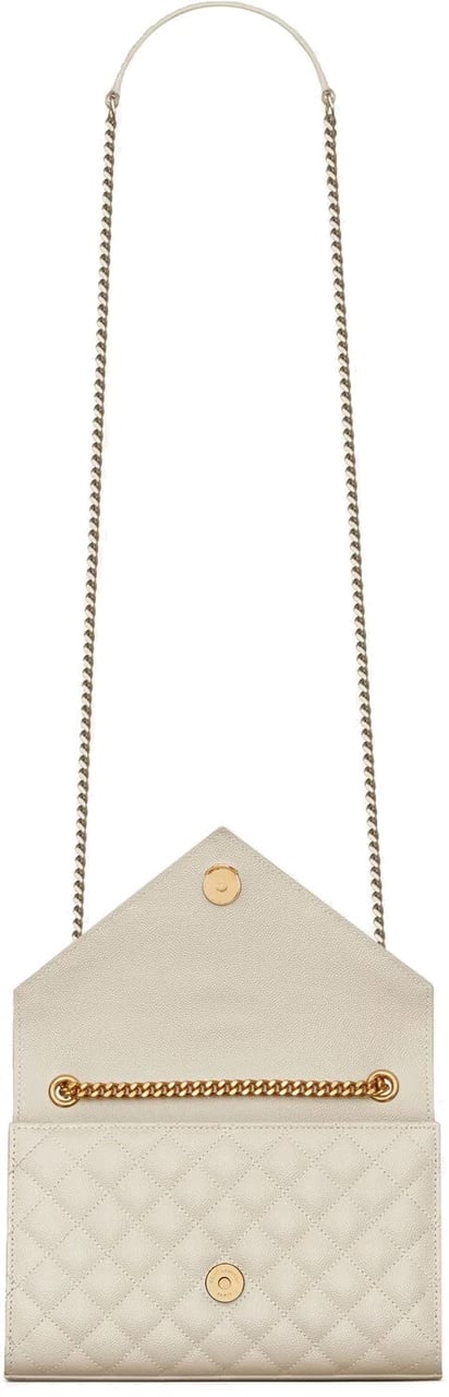Saint Laurent Envelope Small Bag Beige