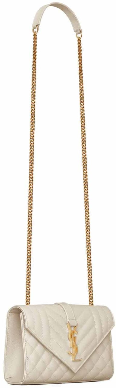 Saint Laurent Saint Laurent Envelope Small Bag Beige