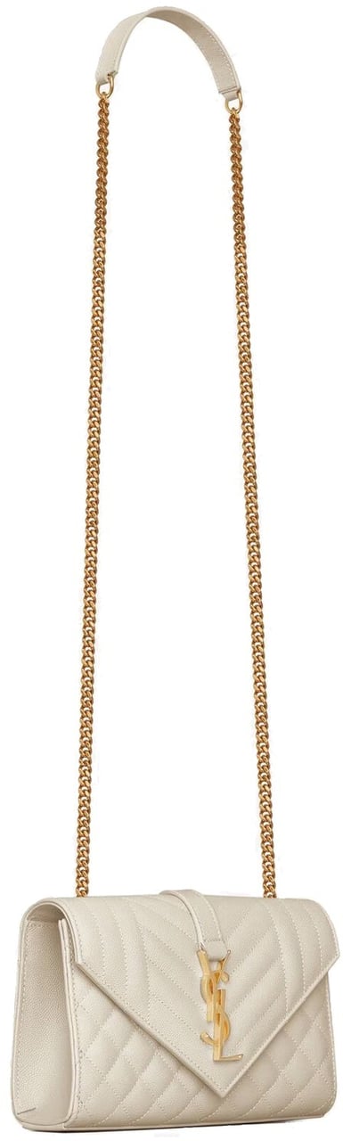 Saint Laurent Envelope Small Bag Beige