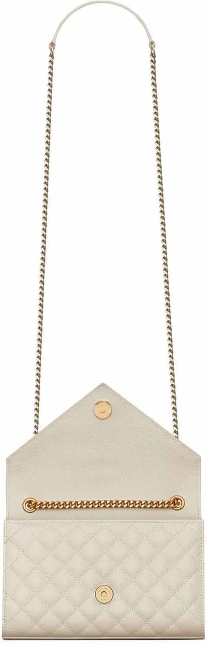 Saint Laurent Saint Laurent Envelope Small Bag Beige
