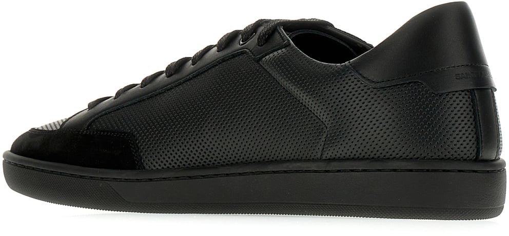 Saint Laurent Saint Laurent Black leather Court Classic SL/10 sneakers Zwart