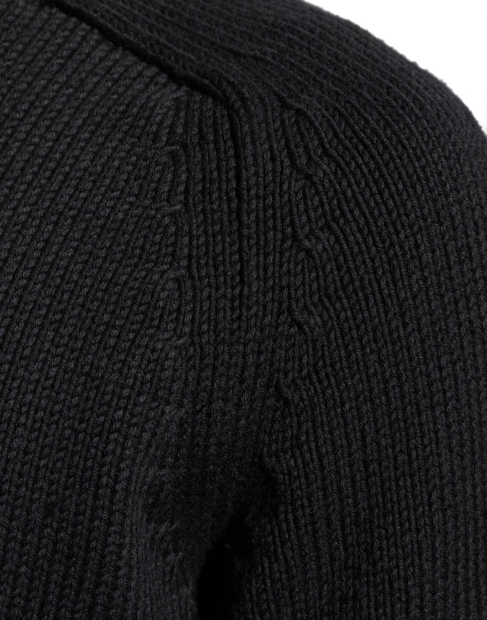 Saint Laurent Destroyed Knit Sweater Zwart