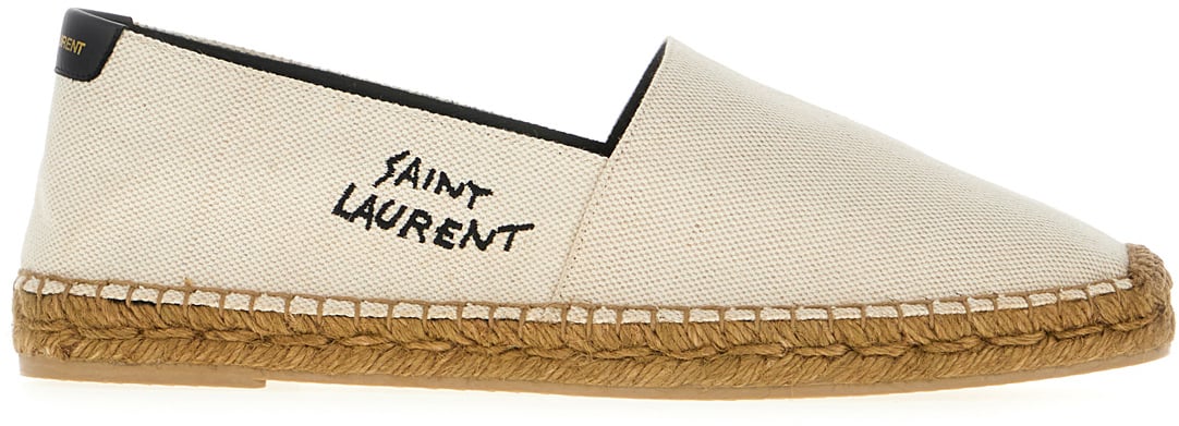 Saint Laurent Saint Laurent Sand canvas espadrilles Neutraal
