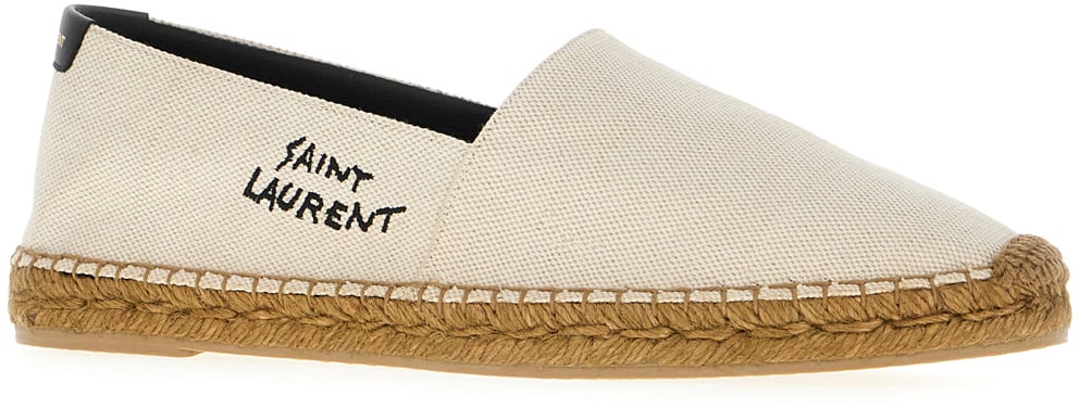 Saint Laurent Saint Laurent Sand canvas espadrilles Neutraal