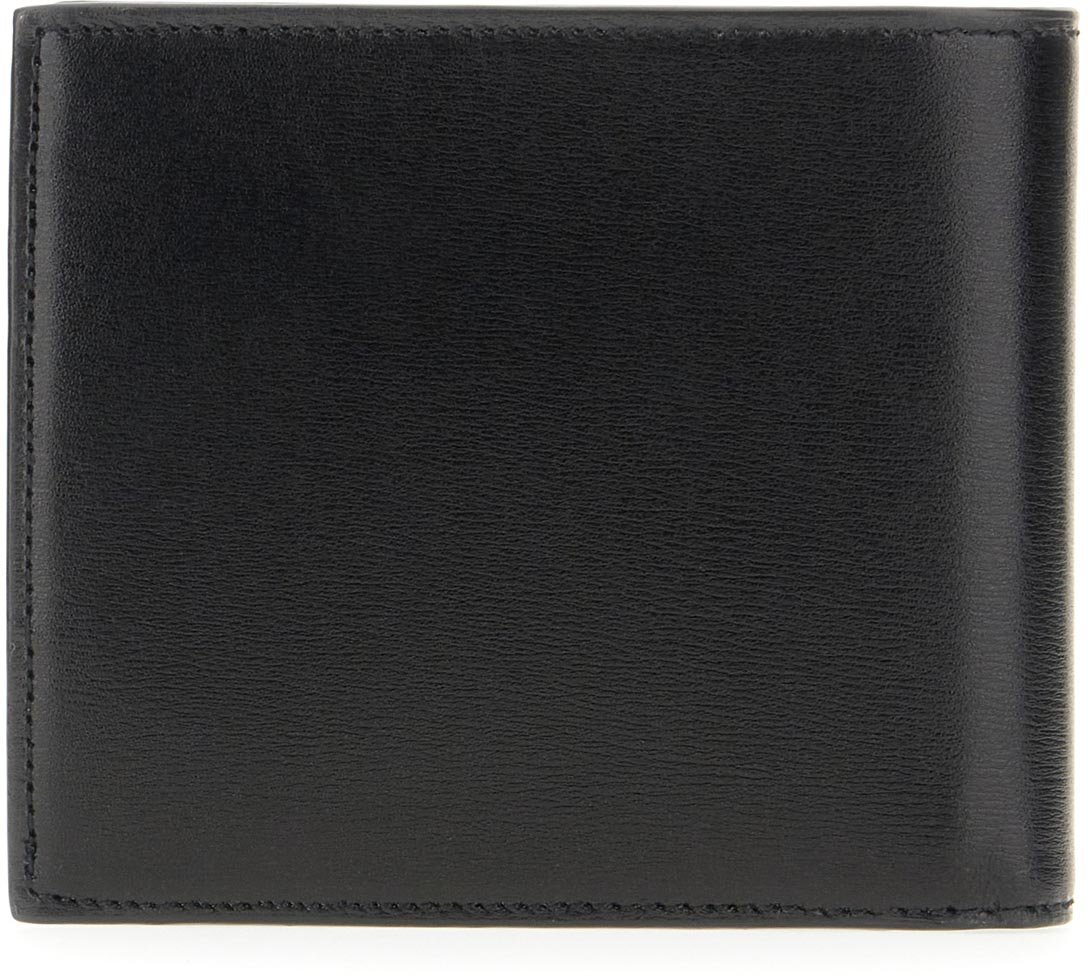 Saint Laurent Saint Laurent Black leather wallet Zwart