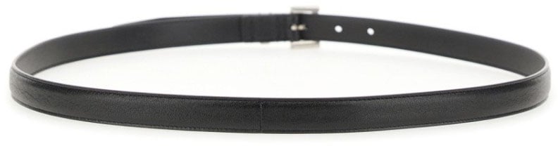 Saint Laurent "Cassandre" Thin Belt Grijs