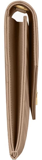 Saint Laurent Cassandre Matelassé Pouch Beige