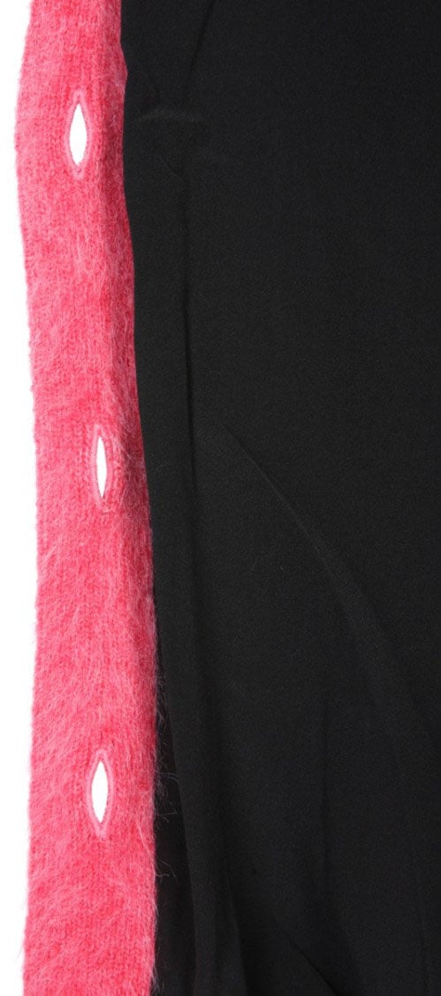 Saint Laurent Leopard Jacquard Cardigan Roze