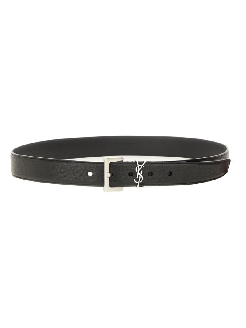 Saint Laurent "Cassandre" Belt Zwart