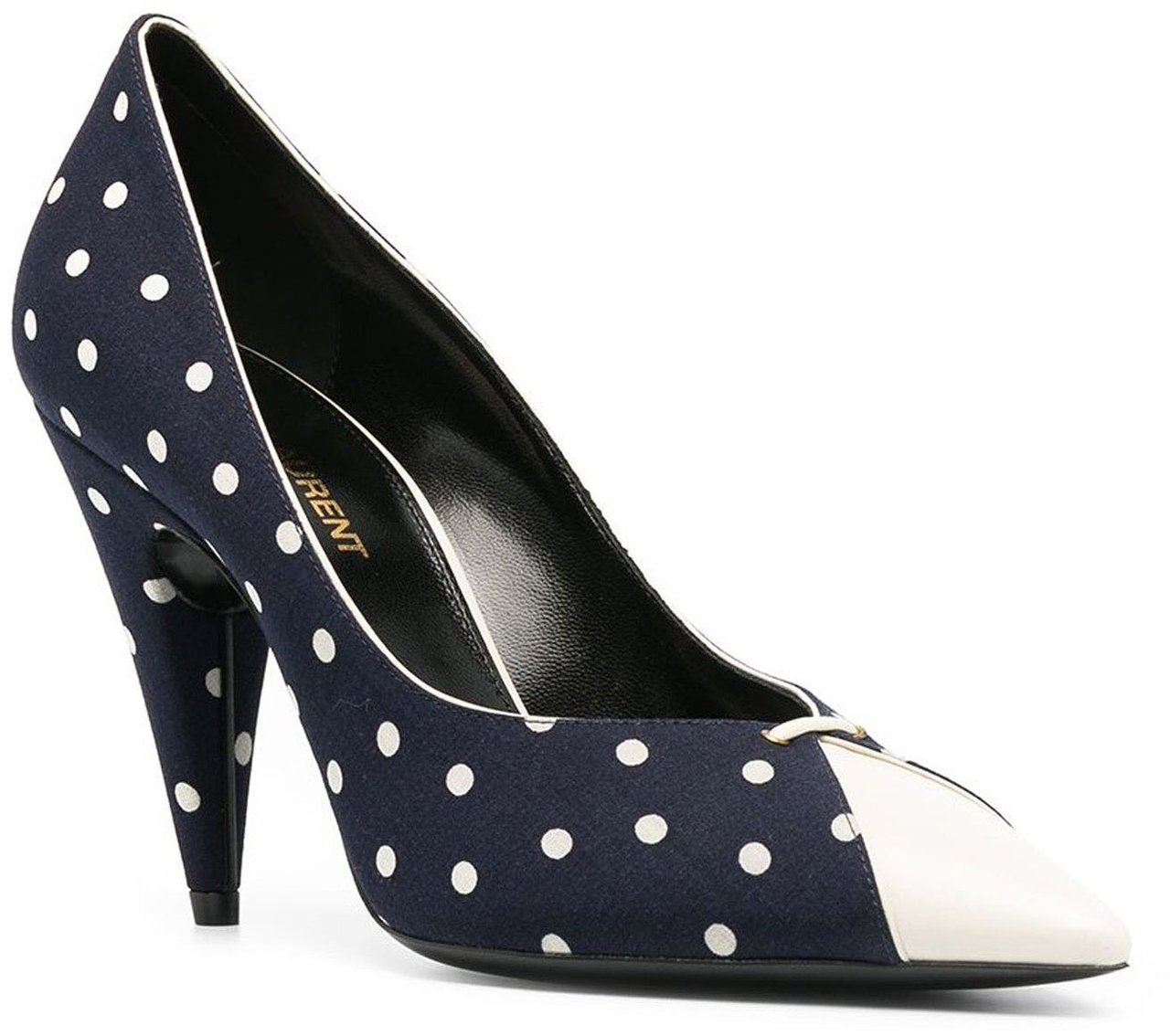 Saint Laurent Saint Laurent Lola Polka Dot-Print Pumps Blauw