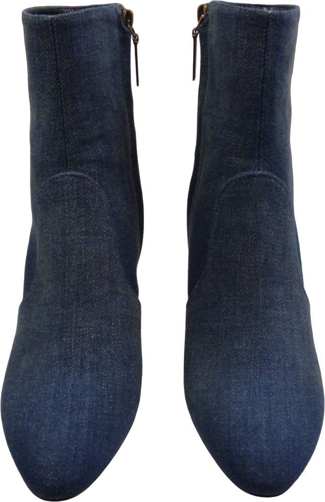 Saint Laurent Stivaletti in Denim Blu Blauw