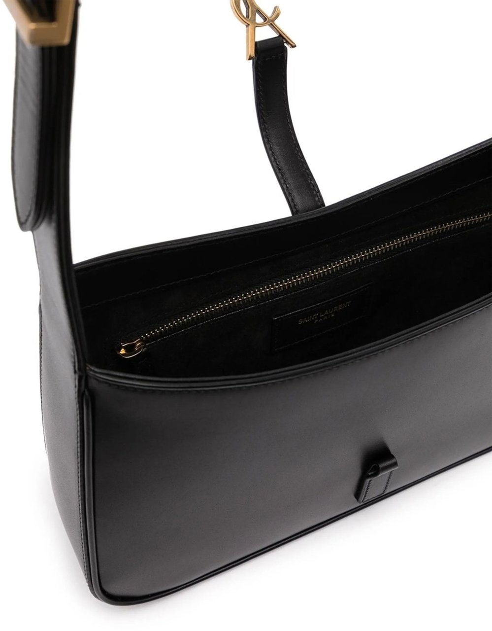 Saint Laurent Le 5 à 7 Hobo Leather Bag Zwart