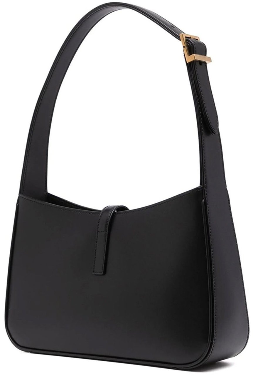 Saint Laurent Le 5 à 7 Hobo Leather Bag Zwart