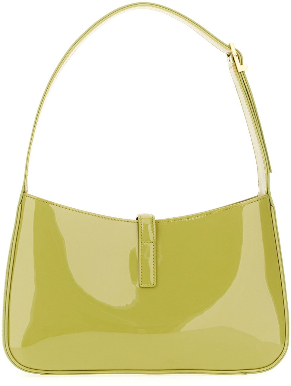 Saint Laurent Olive green leather Le 5 Ã 7 handbag Groen