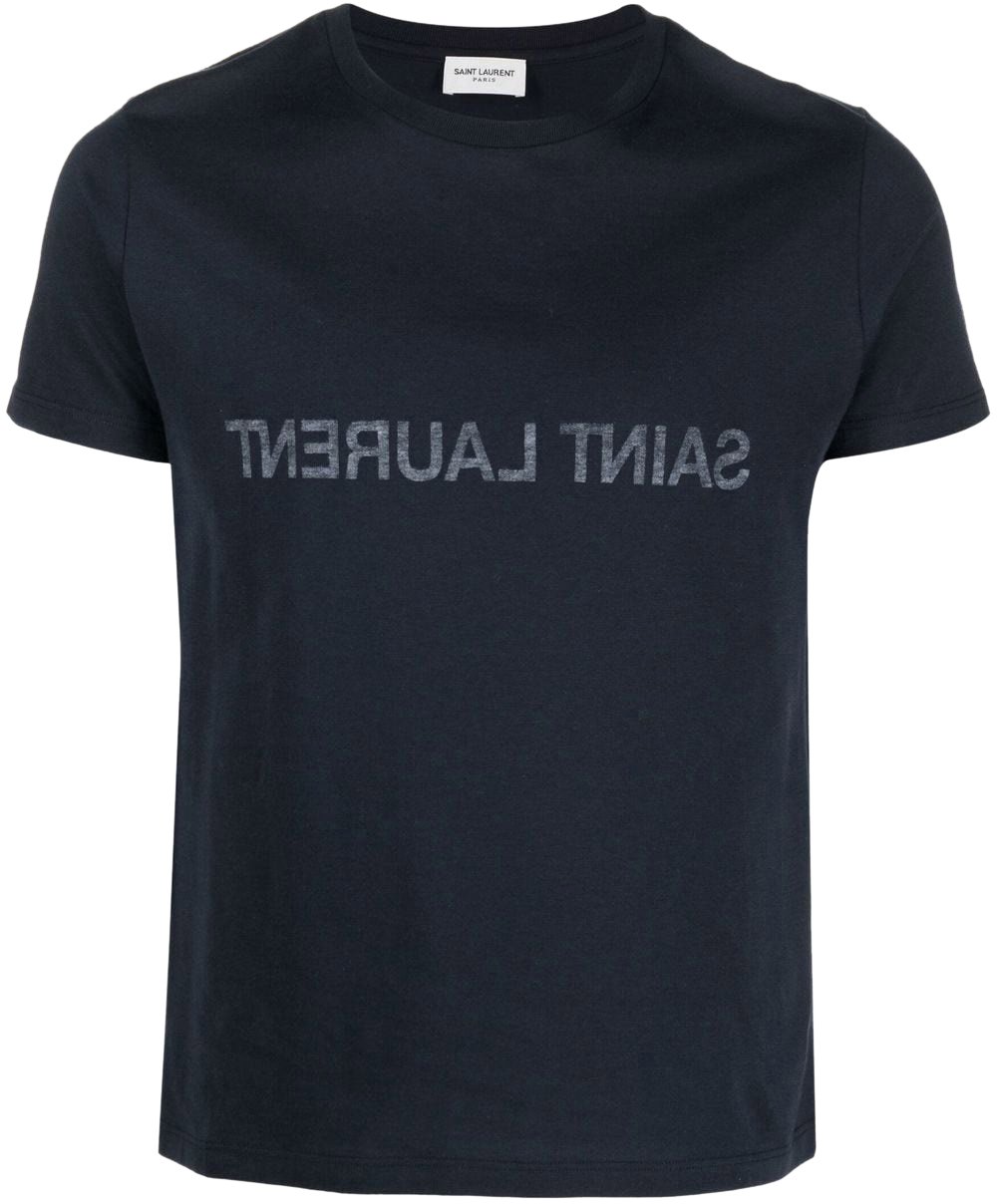 Saint Laurent T-Shirts And Polos Blue Blauw
