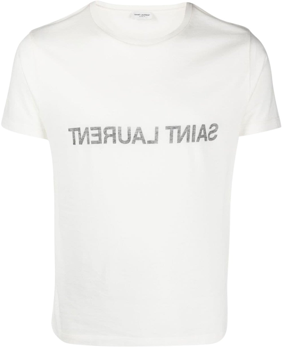 Saint Laurent T-Shirts And Polos White Wit