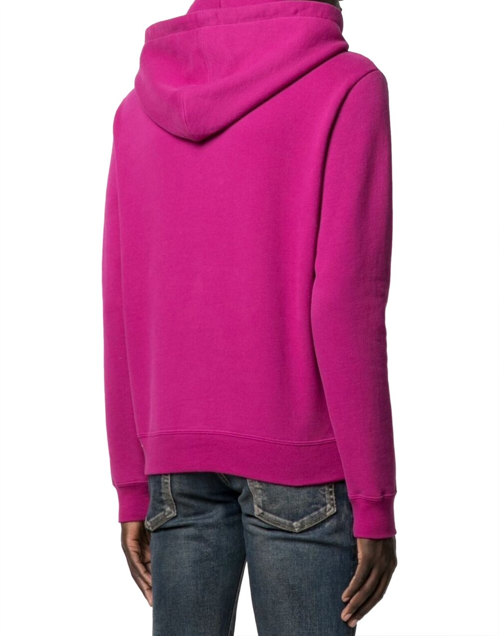 Saint Laurent Rive Gauche Logo Hoodie Roze