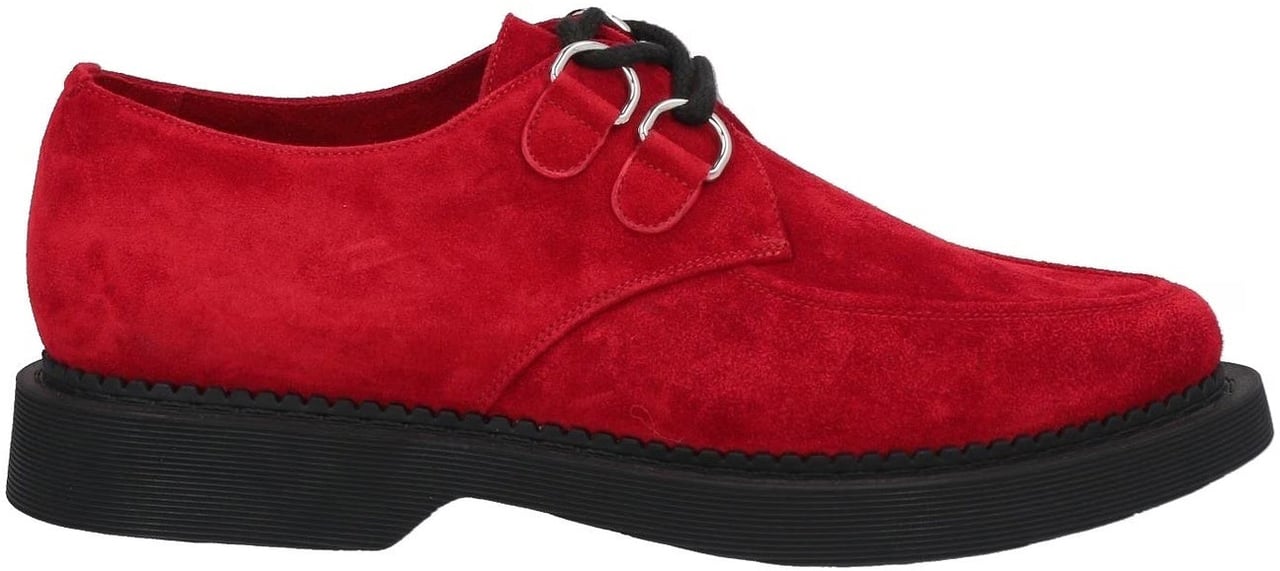 Saint Laurent Saint Laurent Teddy Suede Derbies Rood